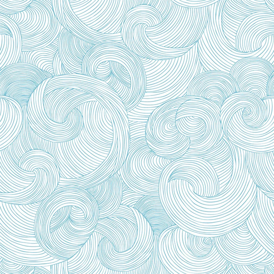 Walllpaper Roll 416X254cm Mural Decoration Kitchen Livingroom Bedroom Wallpaper Material With Print - Japanese Waves Cute Ocean