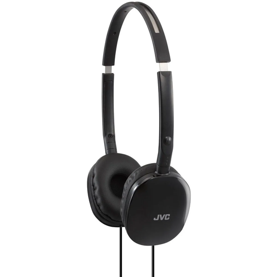 JVC Flats Foldable Style Stereo Headphones - Black