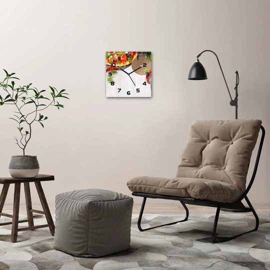 Pizza Silent Wall Clock