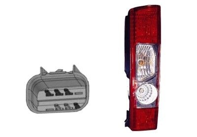 Combination Tail Light 1651922 Van Wezel 1651922