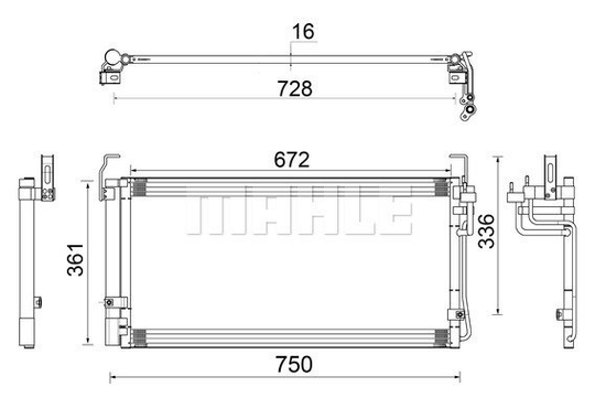 Condenser Air Conditioning 8FC351038-791 by BEHR