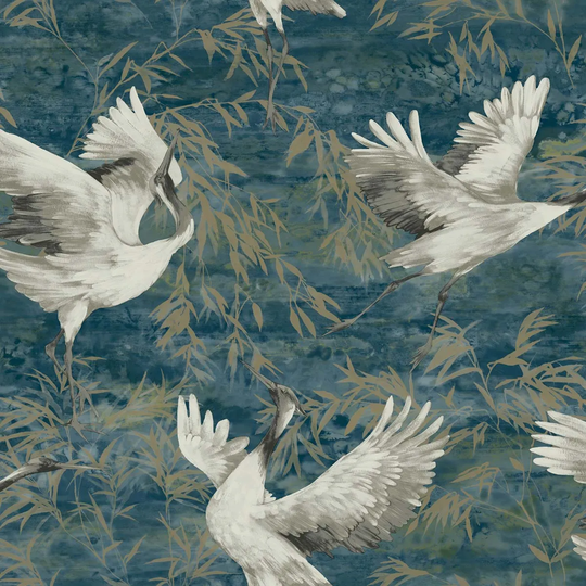 Holden Decor Sarus Teal Wallpaper