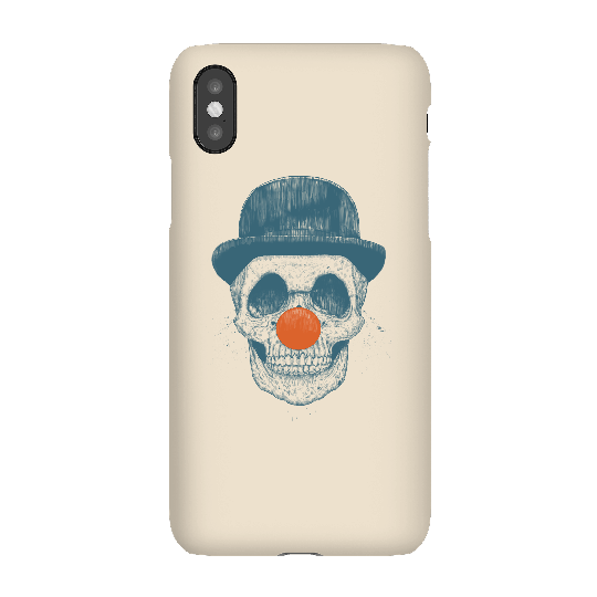 Balazs Solti Red Nosed Skull Phone Case for iPhone and Android - iPhone X - Snap Case - Matte