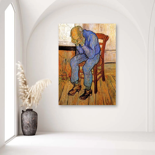 Canvas Print Old Man In Sadness V. Van Gogh