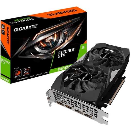 Gigabyte Geforce Gtx 1660 Super Oc 6Gb Dual Fan Graphics Card GV-N166SOC-6GD