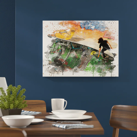 'Skateboard Skateboarding Skate Park' Graphic Art Print Poster