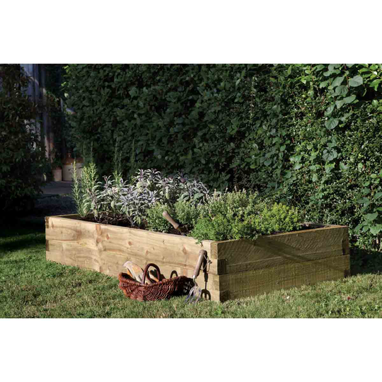 Forest Garden Caledonian Rectangular Raised Bed