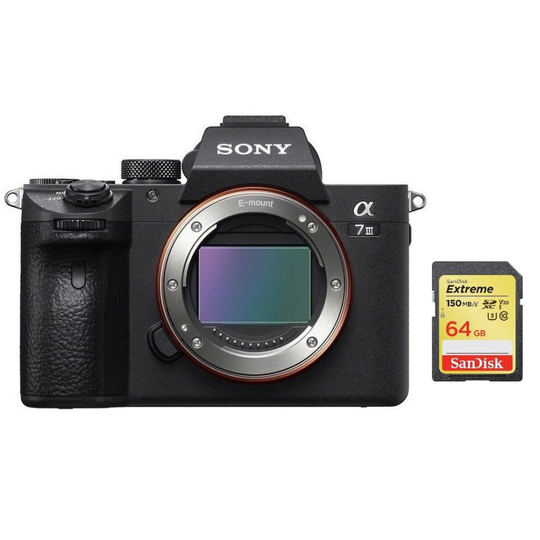 SONY A7 III Body + SanDisk Extreme 64G SD card