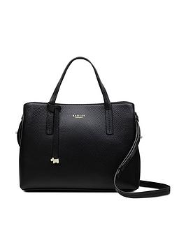 Radley Dukes Place Leather Medium Ziptop Grab Bag - Black