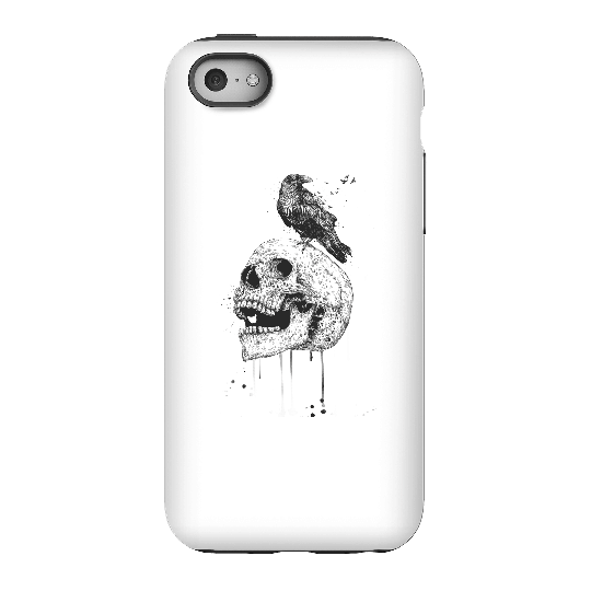 Balazs Solti Skull And Crow Phone Case for iPhone and Android - iPhone 5C - Tough Case - Gloss