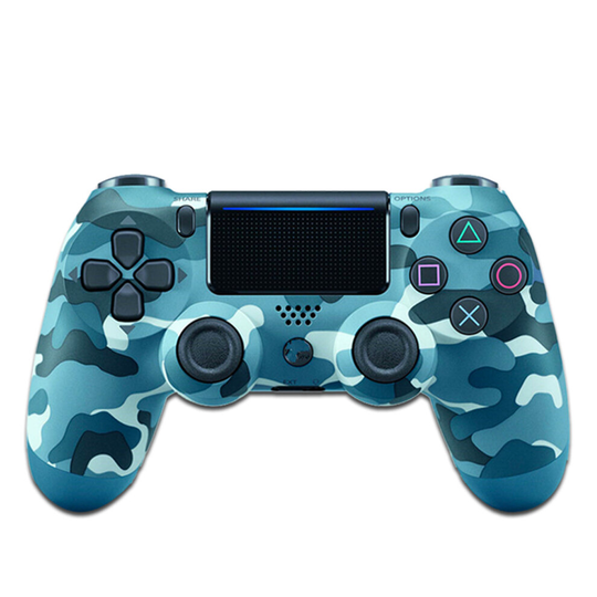 (Camouflage Blue) Bluetooth Double Vibration Controller For Sony PS4 PS3 Gamepad Joystick
