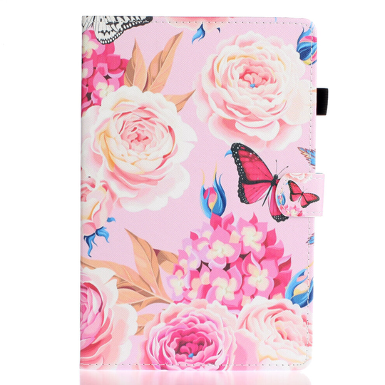Case for Samsung Galaxy Tab S7 Cover with Auto Sleep/Wake Pattern Magnetic - Peony