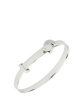D For Diamond Diamond Set Children'S Rainbow Enamel Bangle