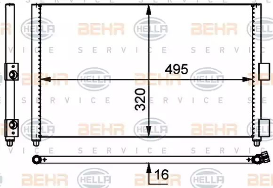 Condenser Air Conditioning 8FC351301-701 by BEHR