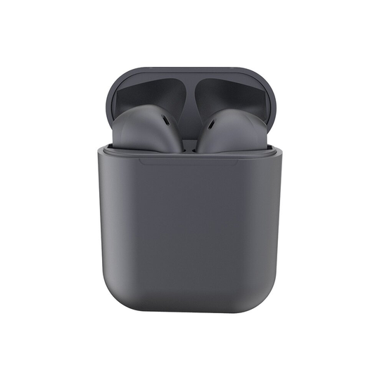 (Grey) InPods 12 TWS Bluetooth Earphones Touch Control Metallic Matte Plating