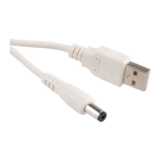 Charger Power Cable Lead For Minirig Portable Speakers & Subwoofer - White