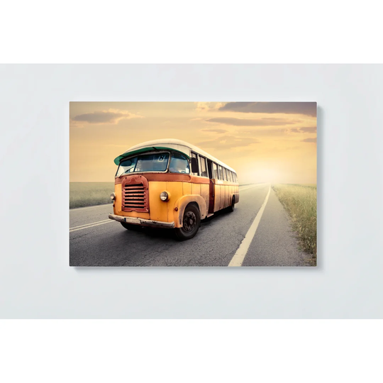 Bus Motif Magnetic Wall Mounted Cork Board