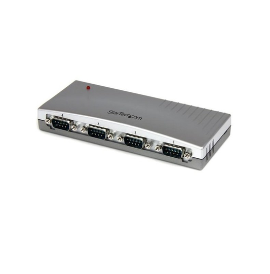 StarTech.com 4 Port USB to RS232 Serial DB9 Adapter Hub