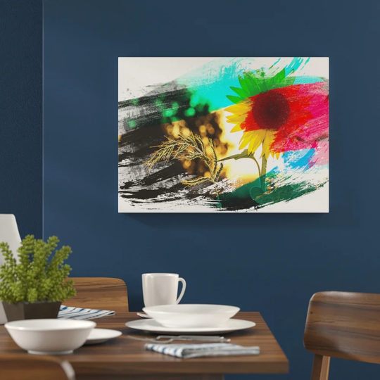 'Flower the Yellow Sunflower' Graphic Art Print Poster