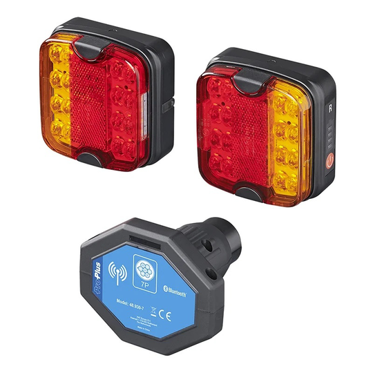 Trailer lighting set LED with magnets wireless (Bluetooth) 7-pin 330499