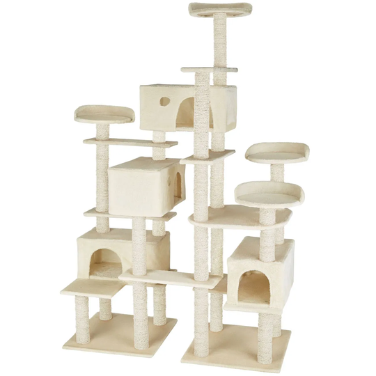 Tectake Cat Tree Scratching Post Entissar - Beige