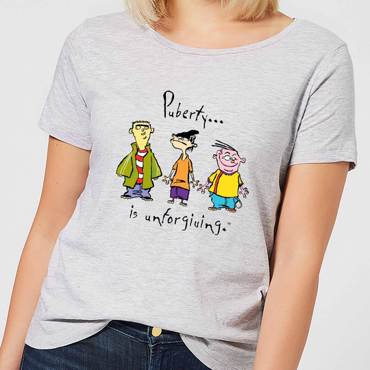 Ed, Edd n Eddy Puberty Is Unforgiving Women's T-Shirt - Grey - S - Grey