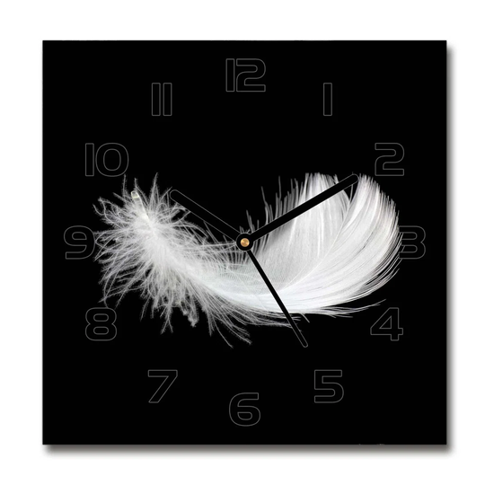 Feather Silent Wall Clock