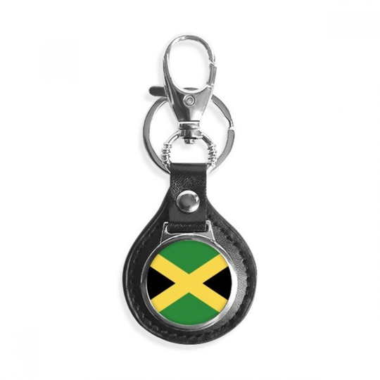 Jamaica National Flag North America Country Key Link Chain Ring Keyholder Finder Hook Metal
