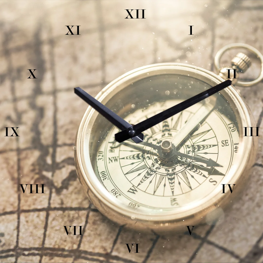 Compass Wall Clock