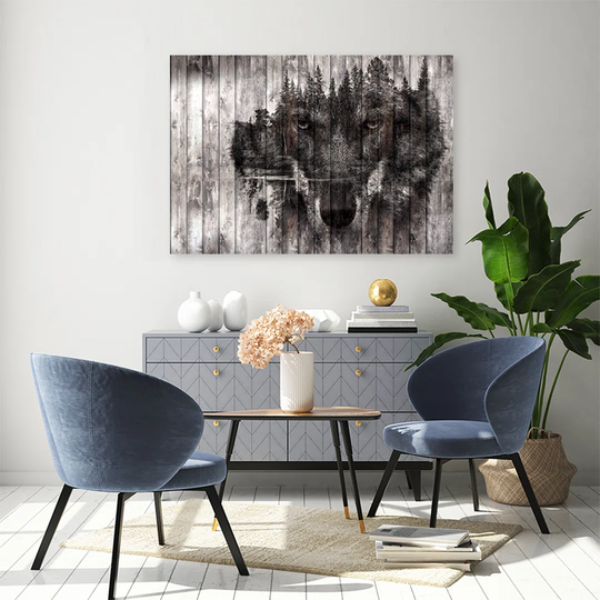 Canvas Print, Gray Animals