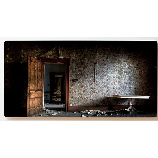 Backlight Motif Mural Abandoned Place Magnetic Cork Board