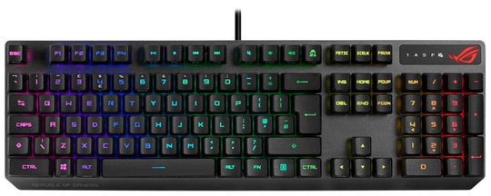ASUS ROG Strix Scope RX Optical Mechanical RGB Gaming Keyboard with PBT Keycaps
