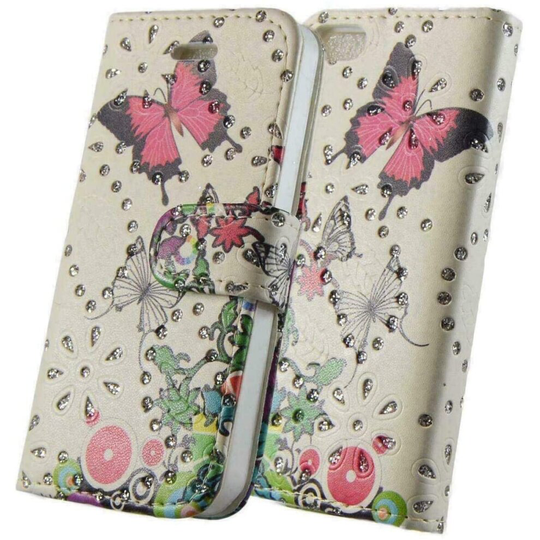 (PINK BUTTERFLY) For Samsung Galaxy A51 Phone Case, Cover, Flip Book, Wallet, Folio, Leather / Gel