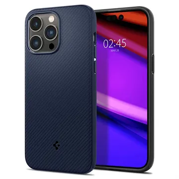 Spigen Mag Armor iPhone 14 Pro Hybrid Case - Navy Blue