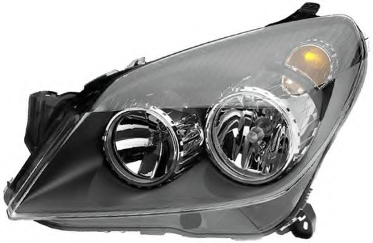 Headlight Halogen 1LG270370-341 by Hella Right