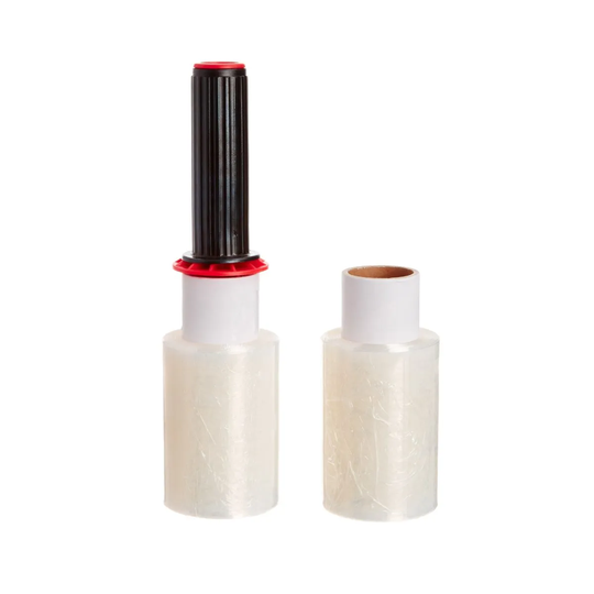 Flexocare 2 Mini Stretchwrap Rolls and Dispenser - 100mm x 150m