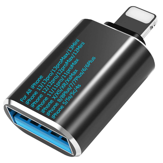 iPhone OTG 8 Pin Light-Ning USB Female Adapter For All Apple Phones