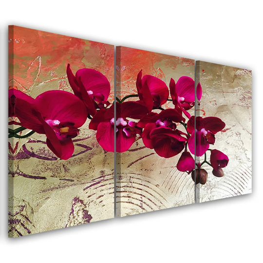 Canvas Print Orchid Flowers Pink