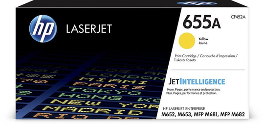 HP 655A Yellow Original Toner Cartridge - CF452A