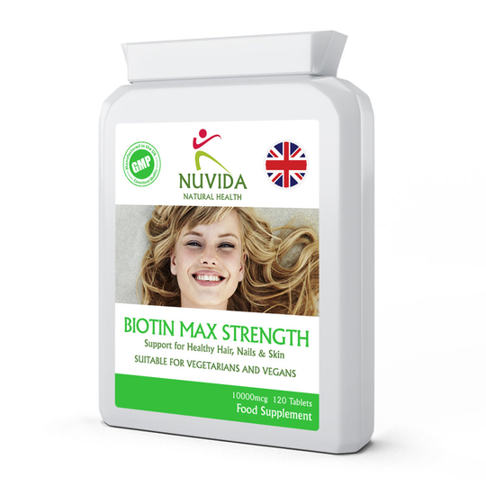 Biotin / 120 x 1000mcg High Strength Tablets / Vitamin B7 Supplement