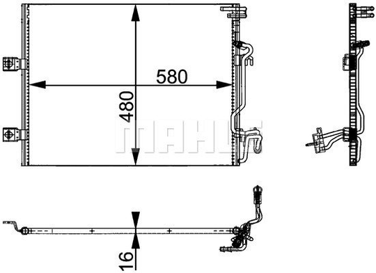 Condenser Air Conditioning 8FC351301-611 by BEHR