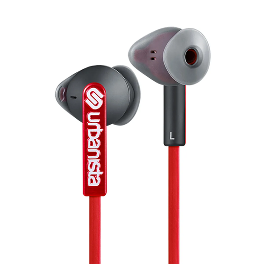 Urbanista Ibiza In-Ear Wired Headphones with Mic - Red Snapper