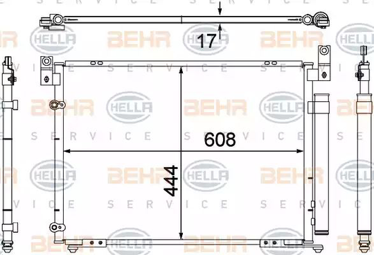 Condenser Air Conditioning 8FC351304-421 by BEHR
