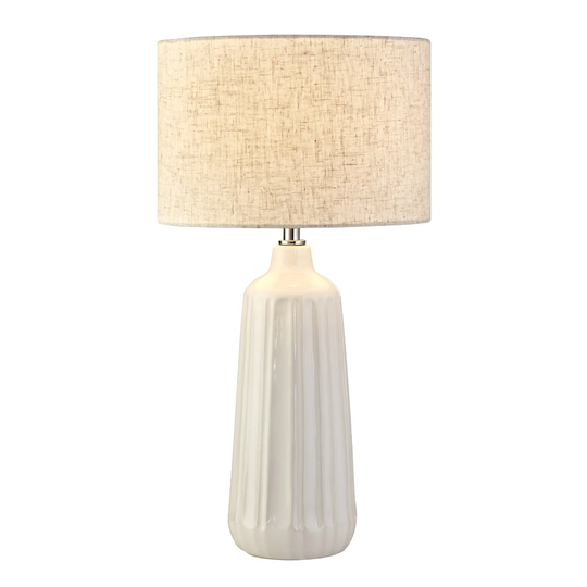 Warne 48Cm White Table Lamp