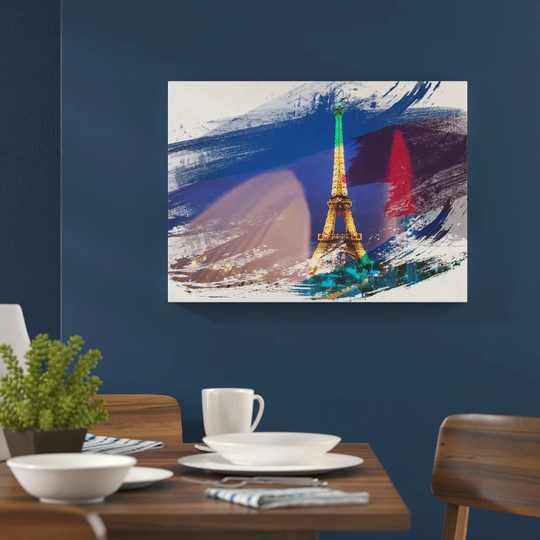 'Paris Eiffel Tower' Graphic Art Print Poster