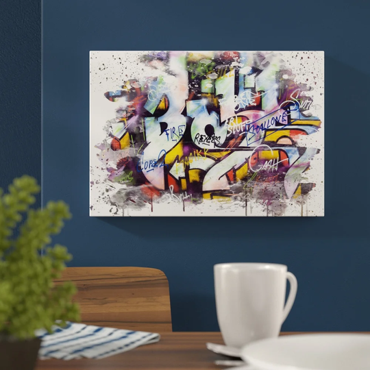 'Graffiti Wall Art' Graphic Art Print Poster