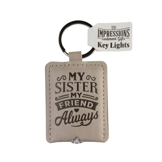 My Sister My Friend Always Key Light Keyring Torch LED Light Keys