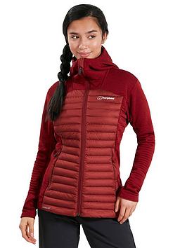 Berghaus Nula Hybrid Jacket - Red, Red, Size 20, Women