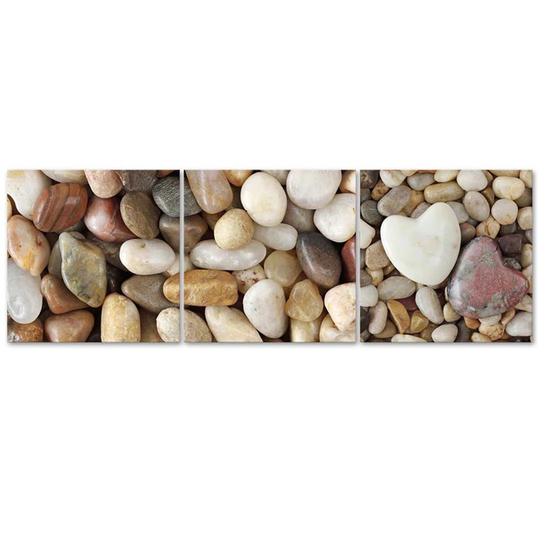 Canvas Print Stones Heart