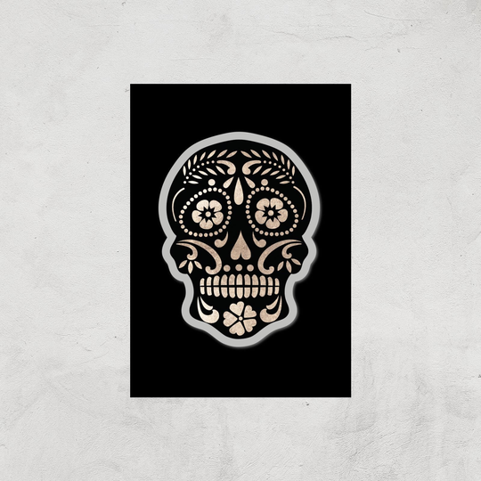 Day Of The Dead Skull Art Print - A4 - Print Only